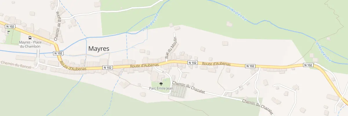 Plan du 395 Rte d’Aubenas à Mayres