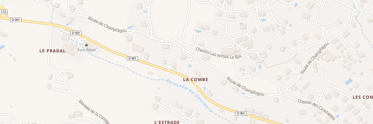 Plan du 1501 Rte de Champfagou aux Vans