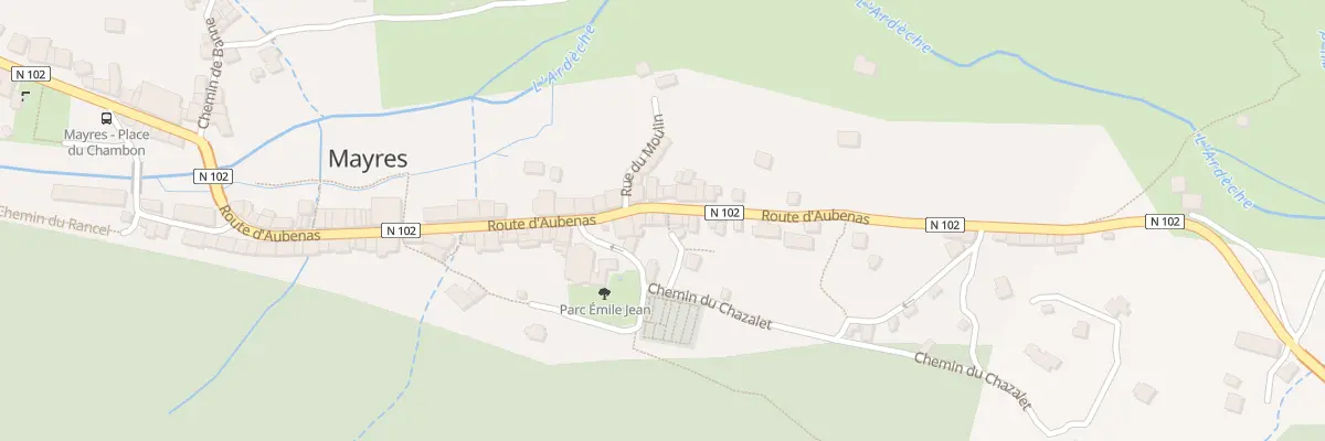 Plan du 400 Rte d’Aubenas à Mayres