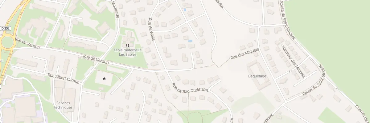 Plan du 1 All des Erables à Paray-le-Monial