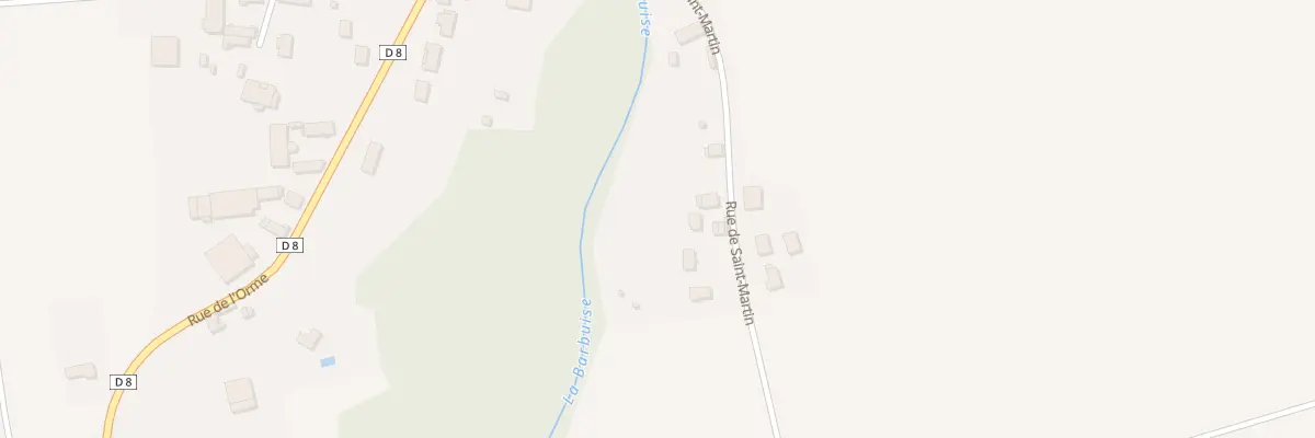 Plan du 8 Rue de Saint Martin à Saint-Remy-sous-Barbuise