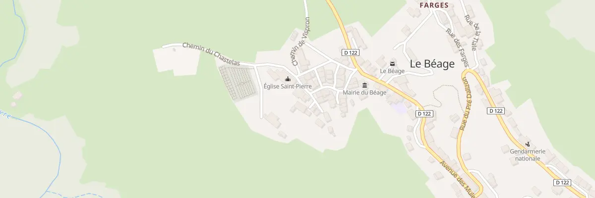 Plan du 5006 Le Village au Béage