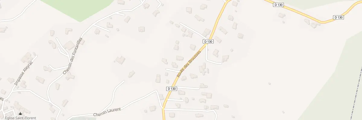 Plan du 709 Rte des Brousses à Saint-Florent-sur-Auzonnet