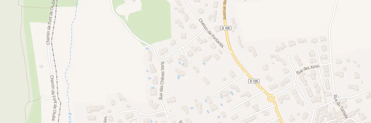 Plan du 9 Rue des Chènes Verts à Aujargues