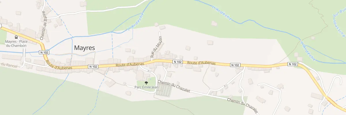 Plan du 435 Rte d’Aubenas à Mayres