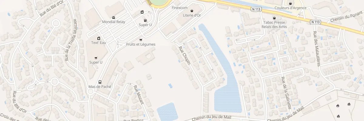 Plan du 186 Rue Chopin à Lunel