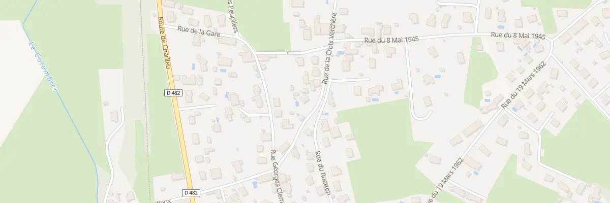 Plan du 129 Rue de la Croix Verchère à Vougy