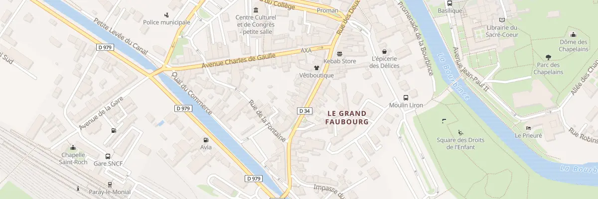 Plan du 22 Rue de la République à Paray-le-Monial