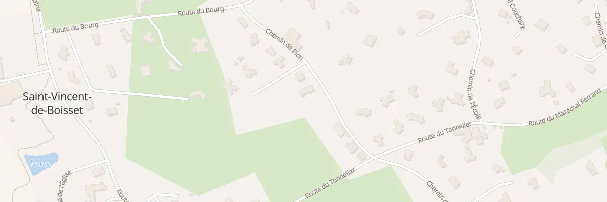 Plan du 151 Che de Pion à Saint-Vincent-de-Boisset