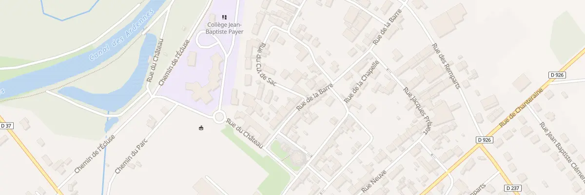 Plan du 11 Rue de la Barre à Asfeld