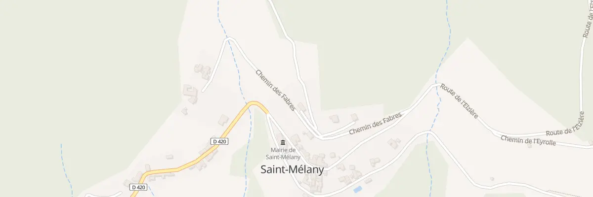 Plan du 190 Che des Fabres à Saint-Mélany