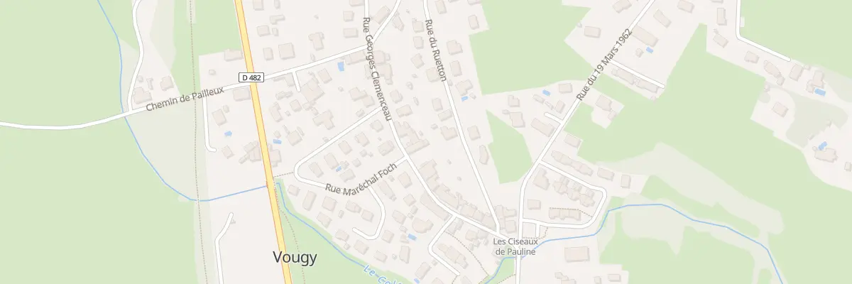 Plan du 24 Rue Georges Clémenceau à Vougy
