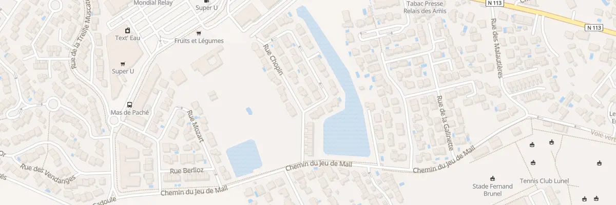 Plan du 101 Rue Chopin à Lunel