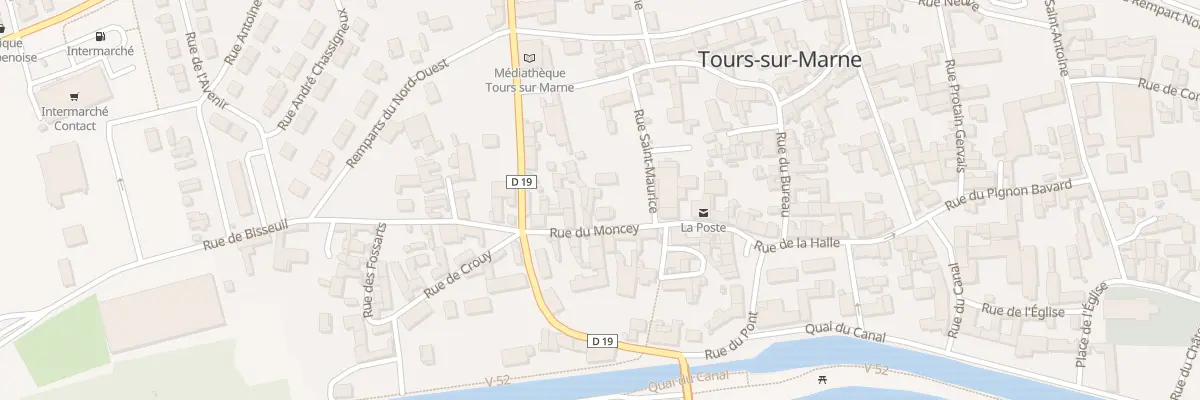 Plan du 2 Rue du Moncey à Tours-sur-Marne