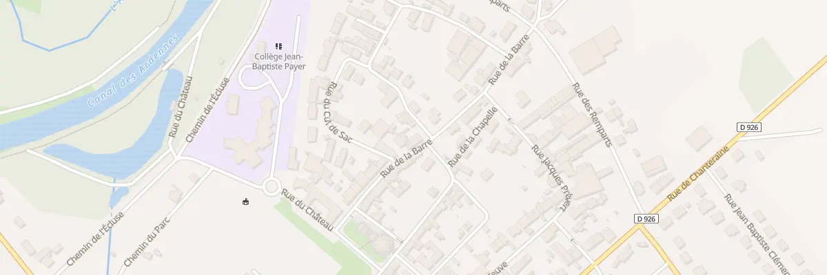 Plan du 15 Rue de la Barre à Asfeld