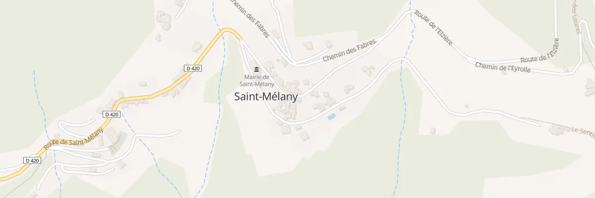 Plan du 1918 Rte de Saint-Melany à Saint-Mélany