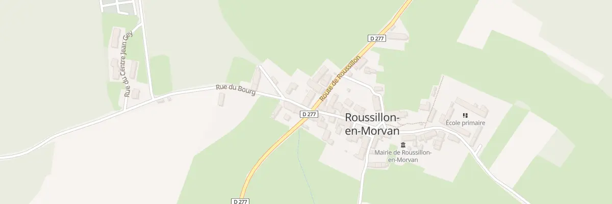 Plan du 14 Rte de Roussillon à Roussillon-en-Morvan