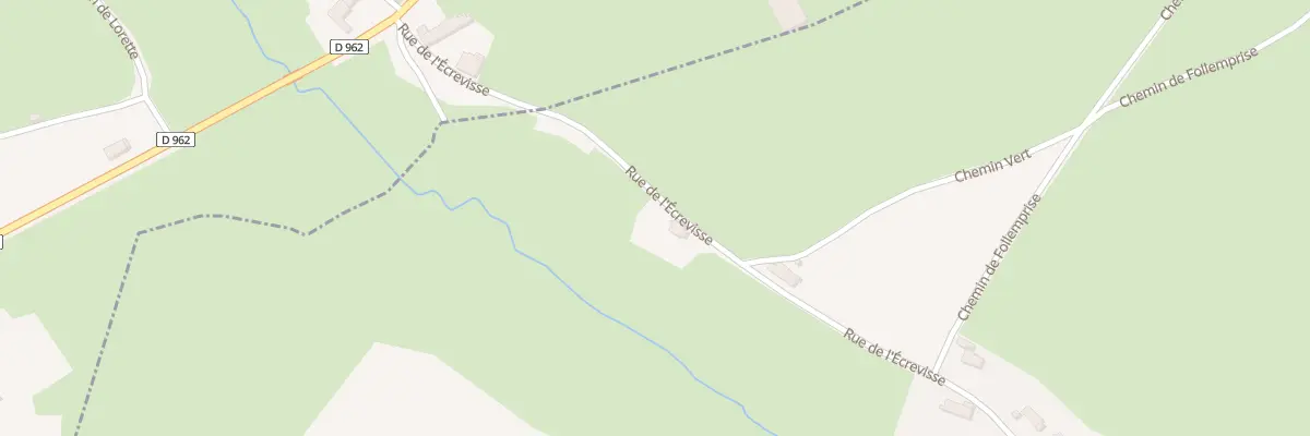 Plan du 621 Rue de l’Ecrevisse à Beaurieux