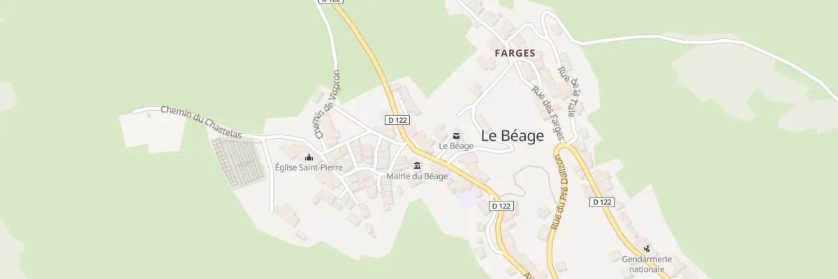 Plan du 5044 Le Village au Béage