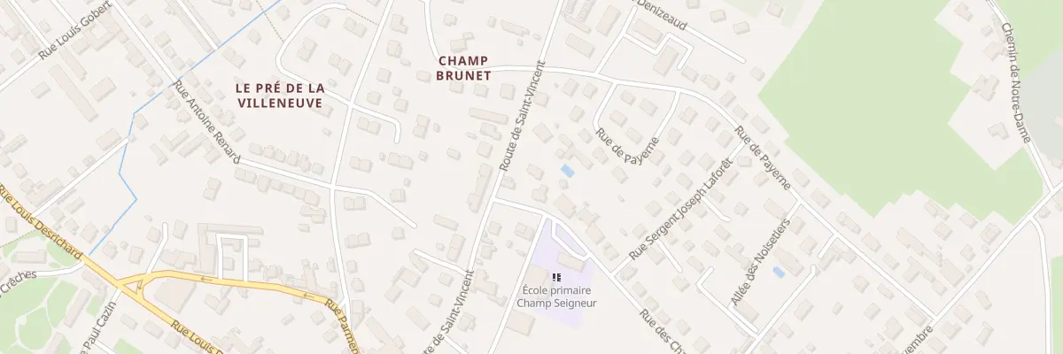 Plan du 38 Rue des Champs Seigneurs à Paray-le-Monial