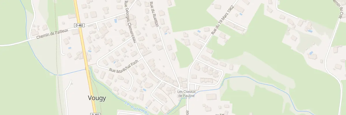 Plan du 94 Rue du Ruetton à Vougy