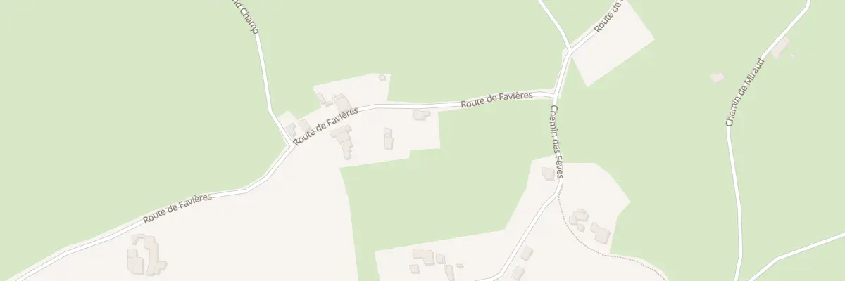 Plan du 10 Rte de Favières à Saint-Cyr-de-Favières