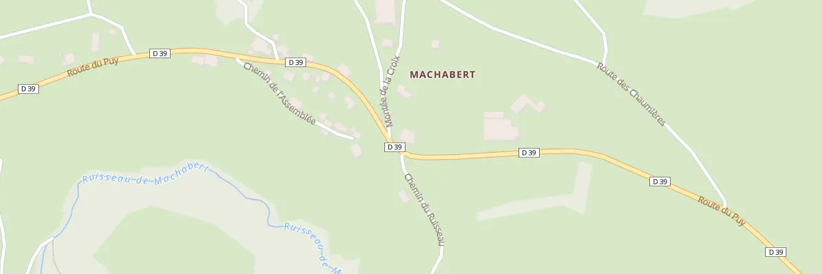 Plan du 22 Rte du Puy à Saint-Front