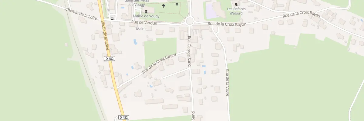 Plan du 1 Rue de la Croix Girard à Vougy