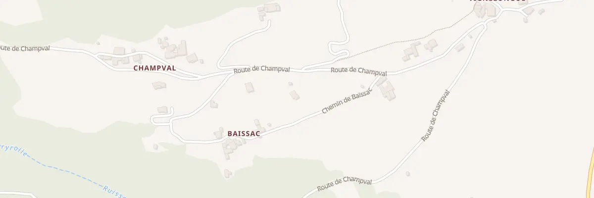 Plan du 5091 Champval à Chambonas