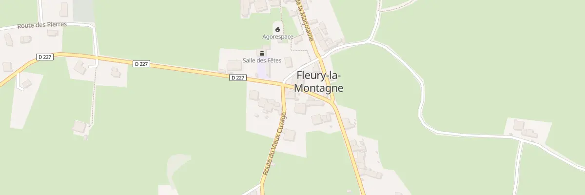 Plan du 65 Rte d’Iguerande à Fleury-la-Montagne