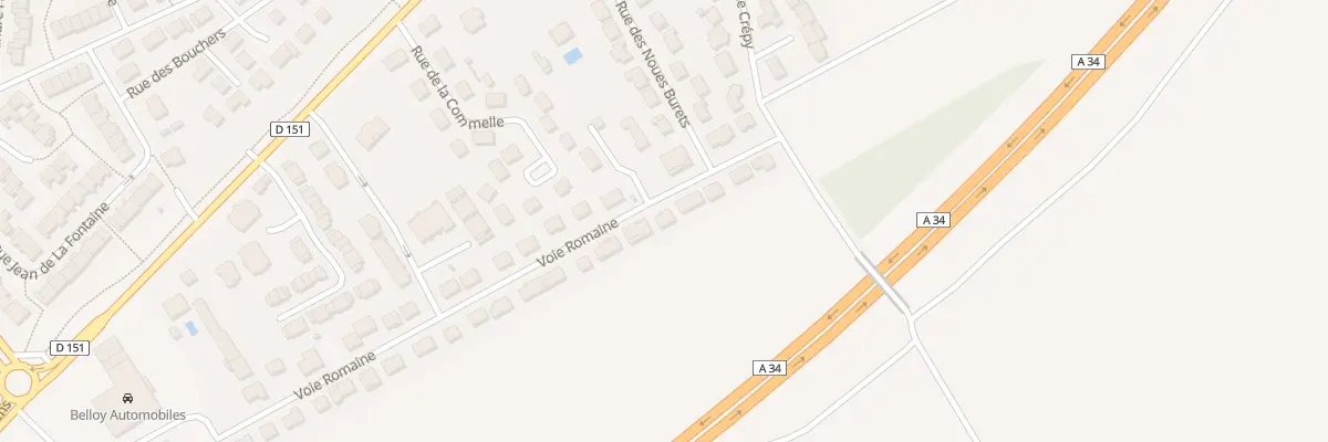 Plan du 9 Rue Voie Romaine à Witry-lès-Reims