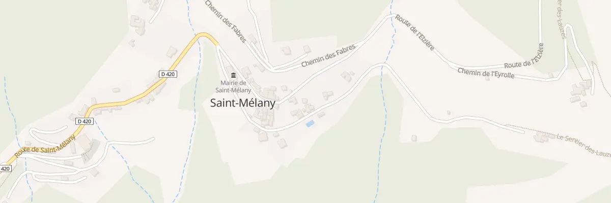 Plan du 1940 Rte de Saint-Melany à Saint-Mélany