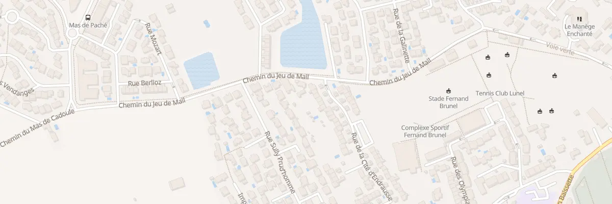 Plan du 340 Rue de la Cite d’Endrausse à Lunel