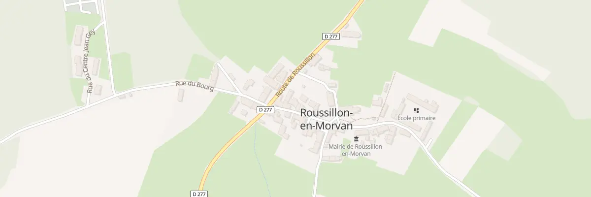 Plan du 20 Rue du Bourg à Roussillon-en-Morvan