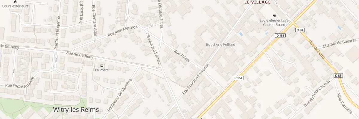 Plan du 5 Rue Thiers à Witry-lès-Reims