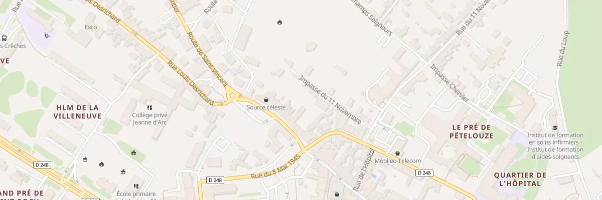 Plan du 10 Rue Louis Desrichard à Paray-le-Monial