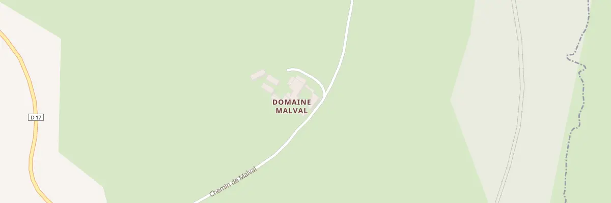 Plan du 1 Che de Malval à Saint-Cyr-de-Favières