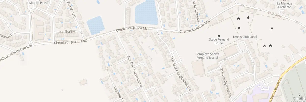 Plan du 304 Rue de la Cite d’Endrausse à Lunel