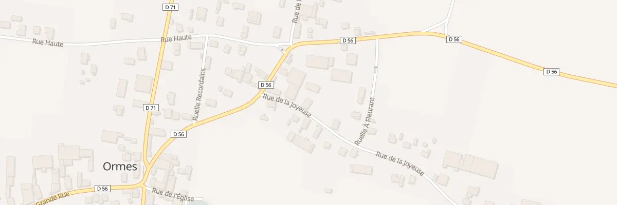 Plan du 1 Rue de la Joyeuse à Ormes