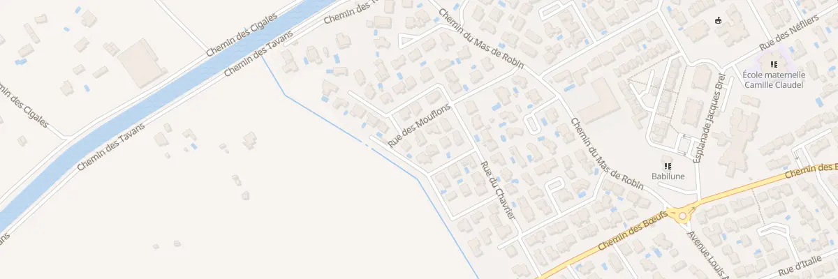 Plan du 151 Rue des Mouflons à Lunel