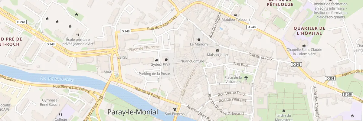 Plan du 5B Crs Jean Jaurès à Paray-le-Monial