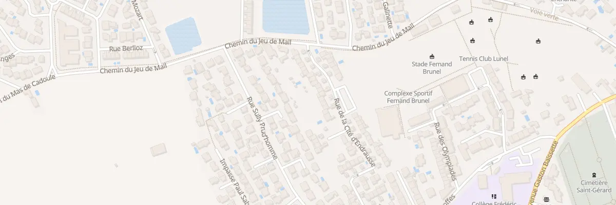 Plan du 272 Rue de la Cite d’Endrausse à Lunel