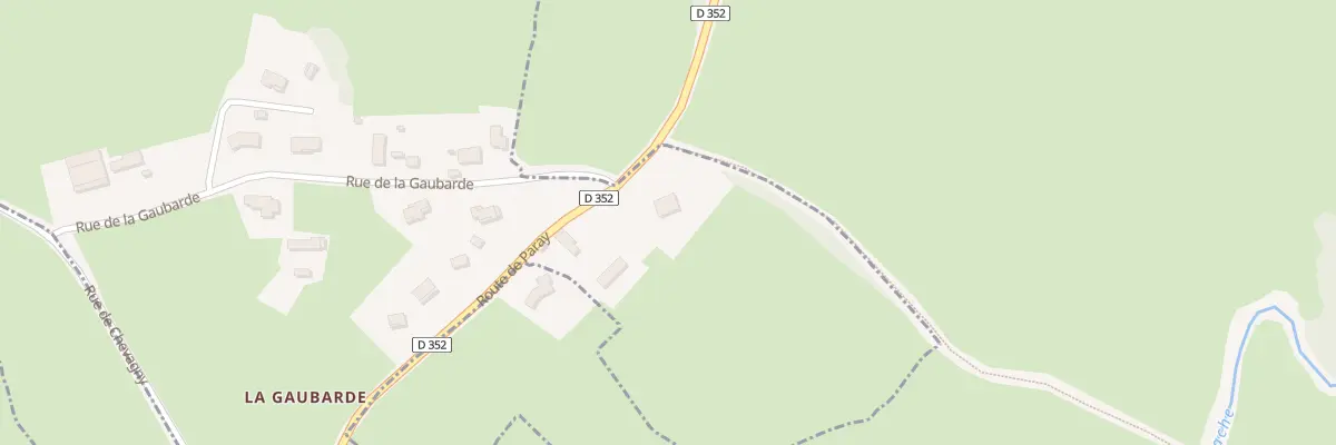 Plan du 4525 Rte de Paray à Saint-Vincent-Bragny
