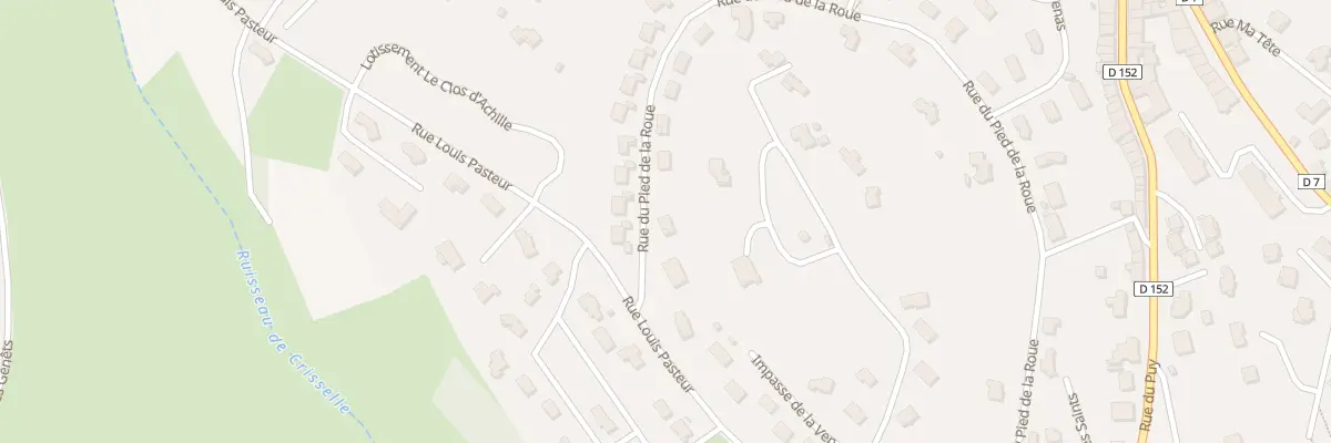 Plan du 80 Rue du Pied de la Roue à Yssingeaux