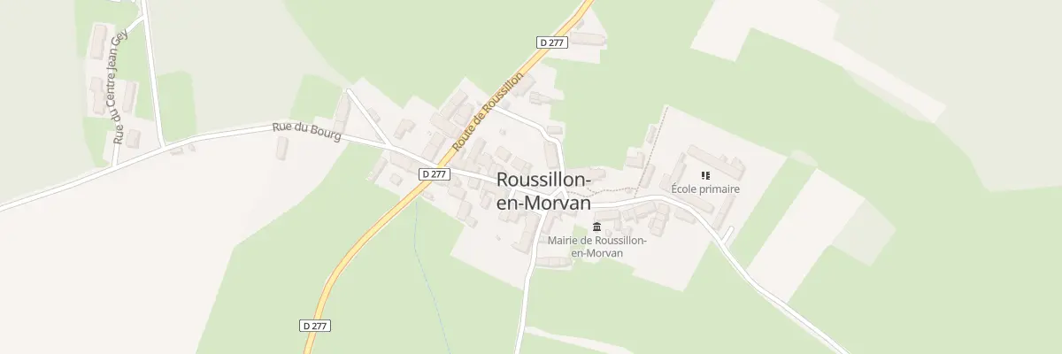 Plan du 12 Rue du Bourg à Roussillon-en-Morvan