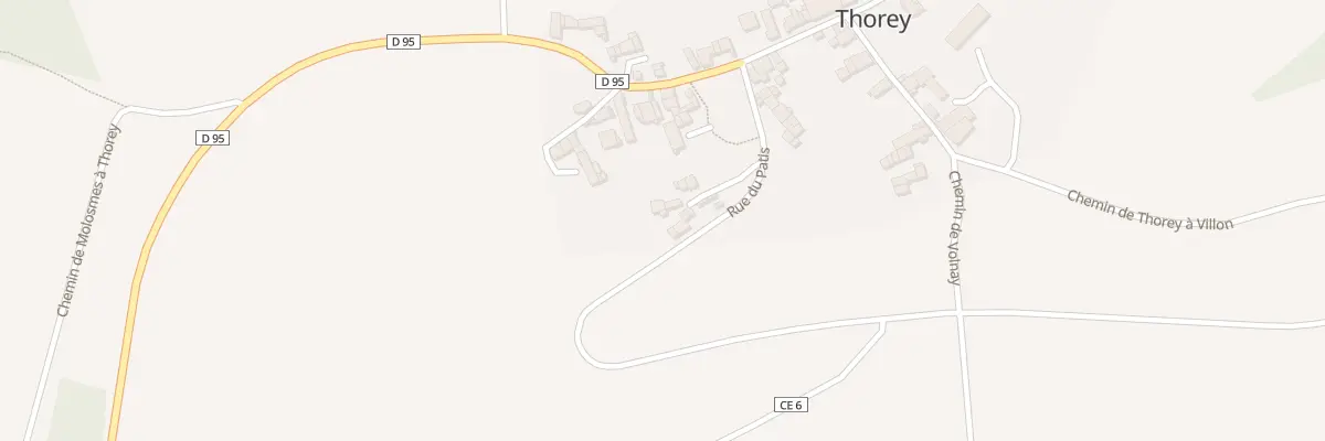 Plan du 8 Rue du Patis à Thorey