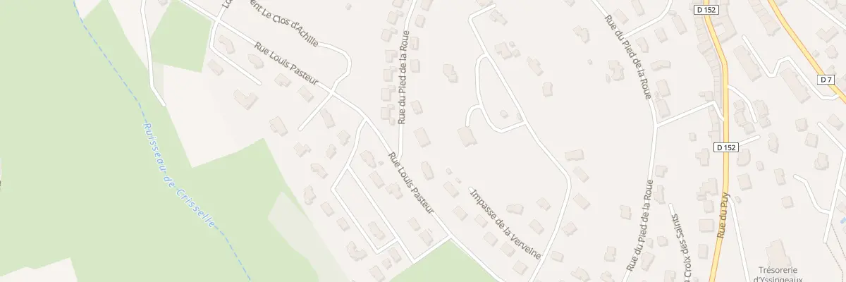 Plan du 30 Rue du Pied de la Roue à Yssingeaux