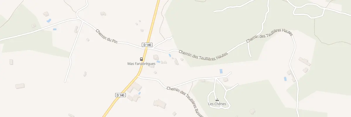 Plan du 68 Che des Teullieres Hautes à Junas