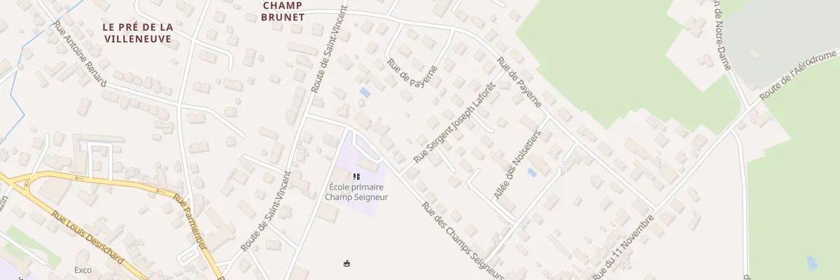Plan du 3 Rue Sergent Laforêt à Paray-le-Monial