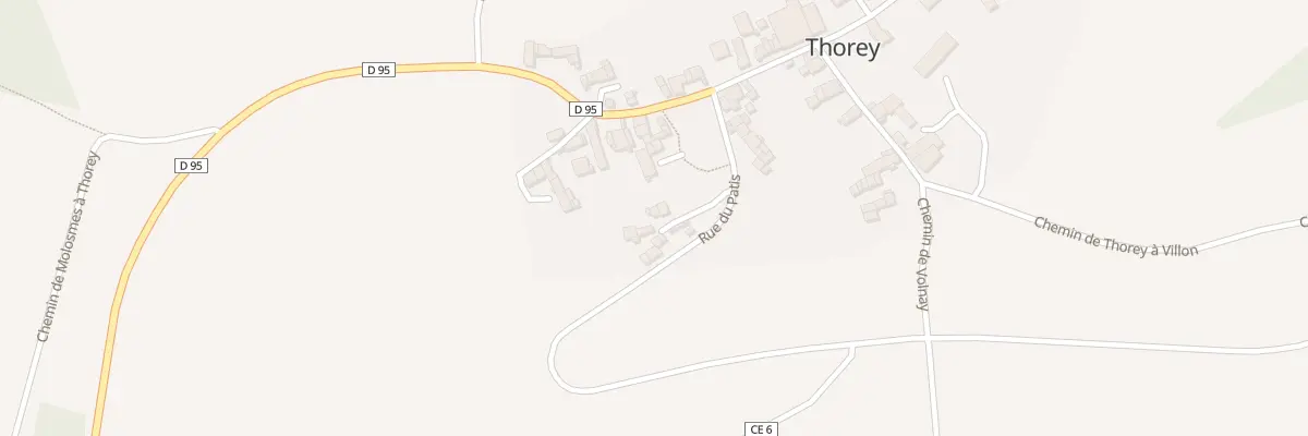 Plan du 6 Rue du Patis à Thorey